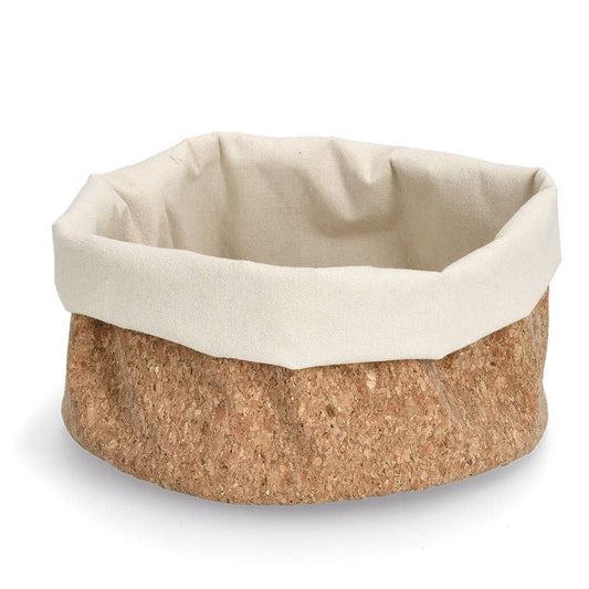 AUFBEWAHRUNGSKORB aus Kork und Baumwolle