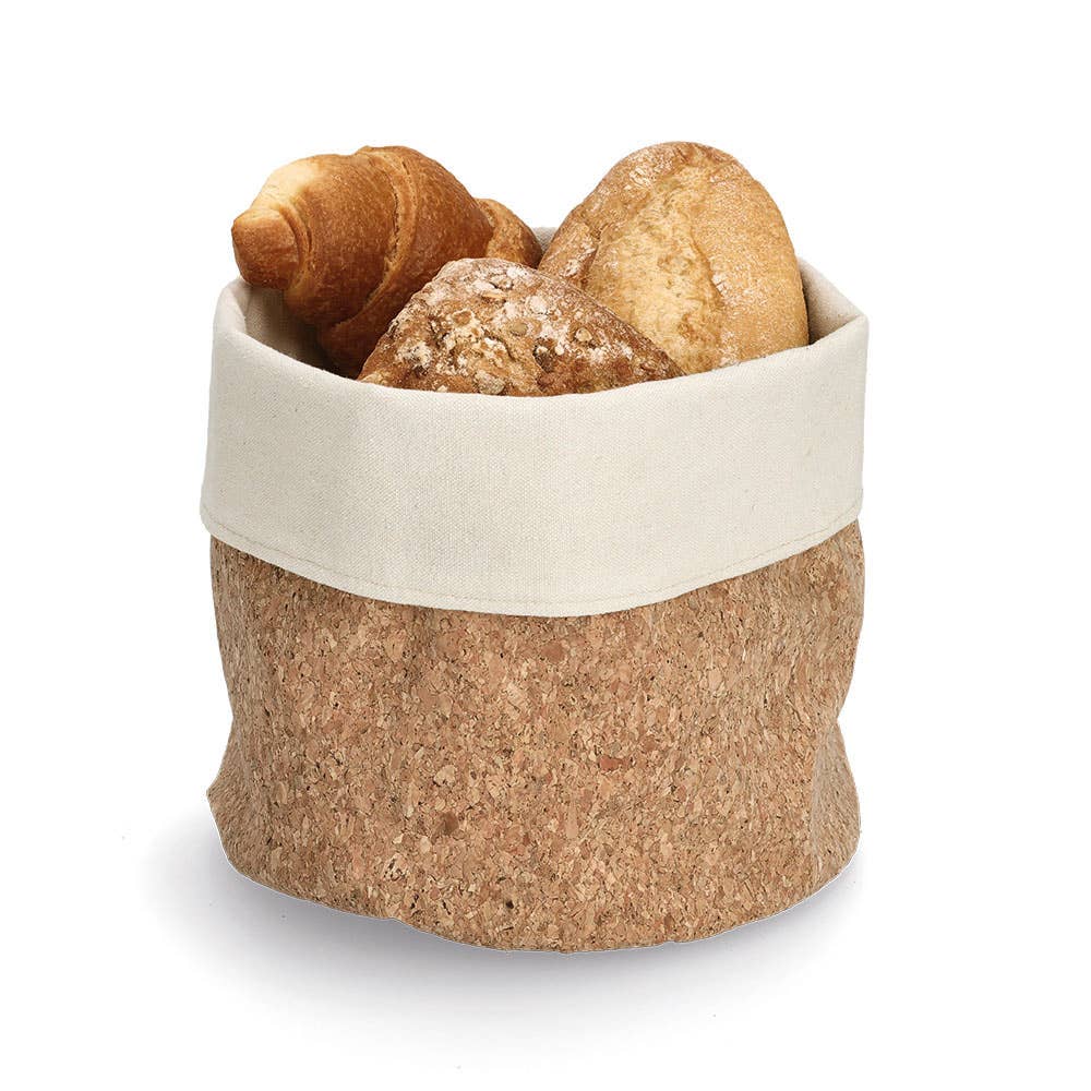 AUFBEWAHRUNGSKORB aus Kork und Baumwolle